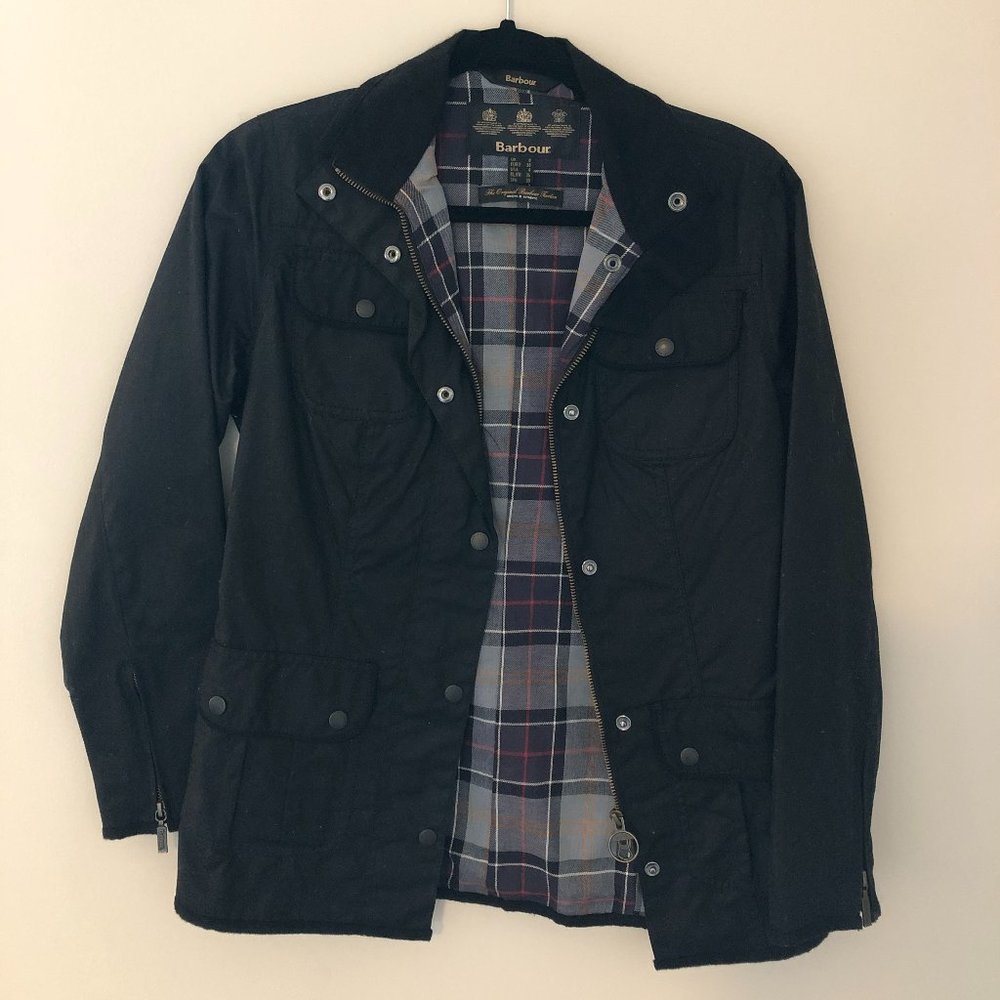 Black never worn (without tags) Barbour jacket